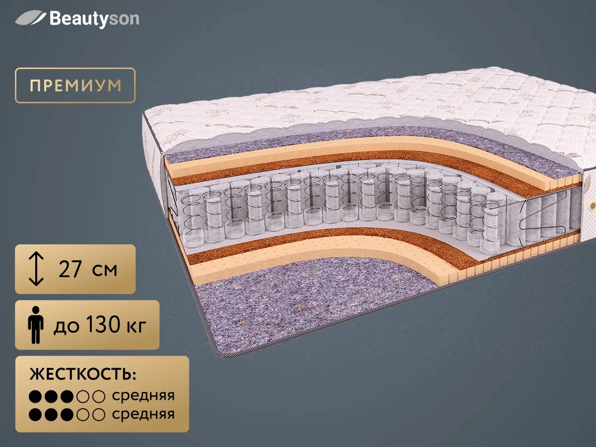 Матрас BeautySon LIFE Prestige DS 90x200