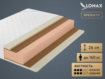 Матрас Lonax Foam Medium Max Plus 90x200