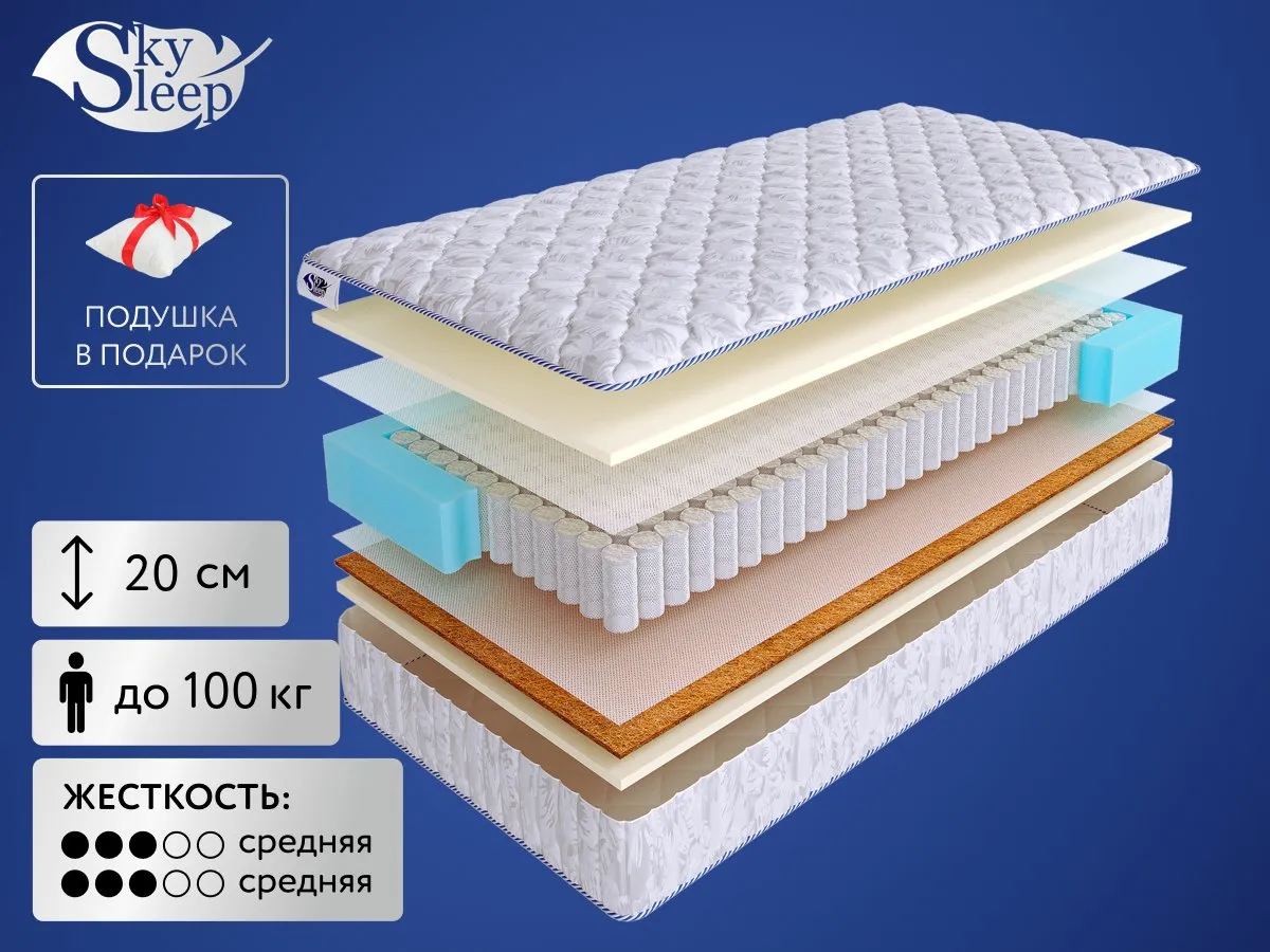 Матрас SkySleep Start Medium Soft S500 120x200