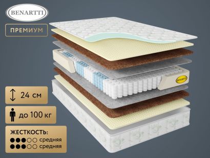 Матрас Benartti Memory Mini Comfort Duo S1200 190x200