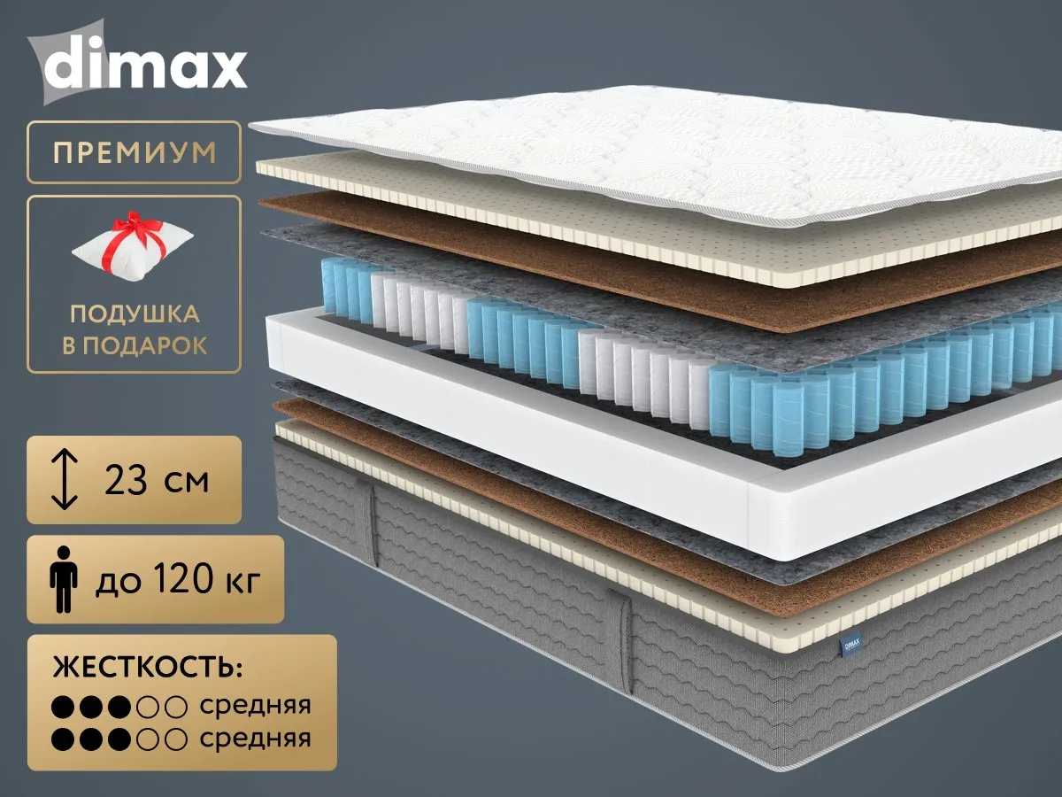 Матрас Dimax OK Медиум 90x200