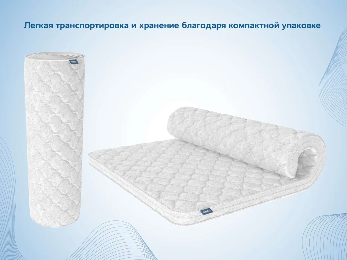 Наматрасник Dimax Искусственный латекс 3 см 160x200 - фото 13