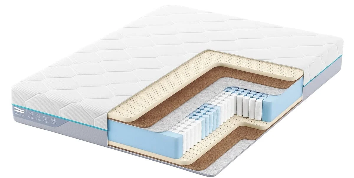 Матрас Promtex Multipacket Variant, в разрезе, вид с угла