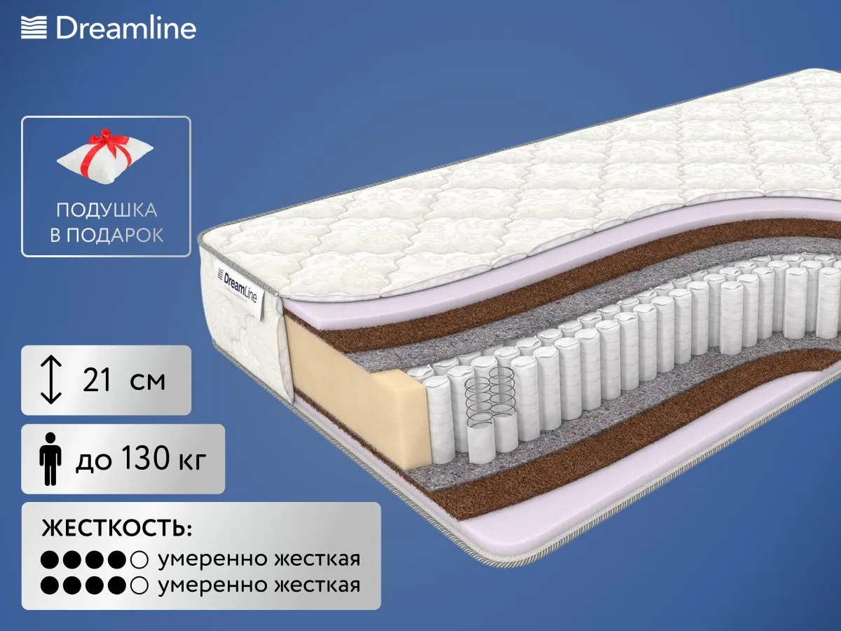 Матрас DreamLine Eco Foam Hard S1000