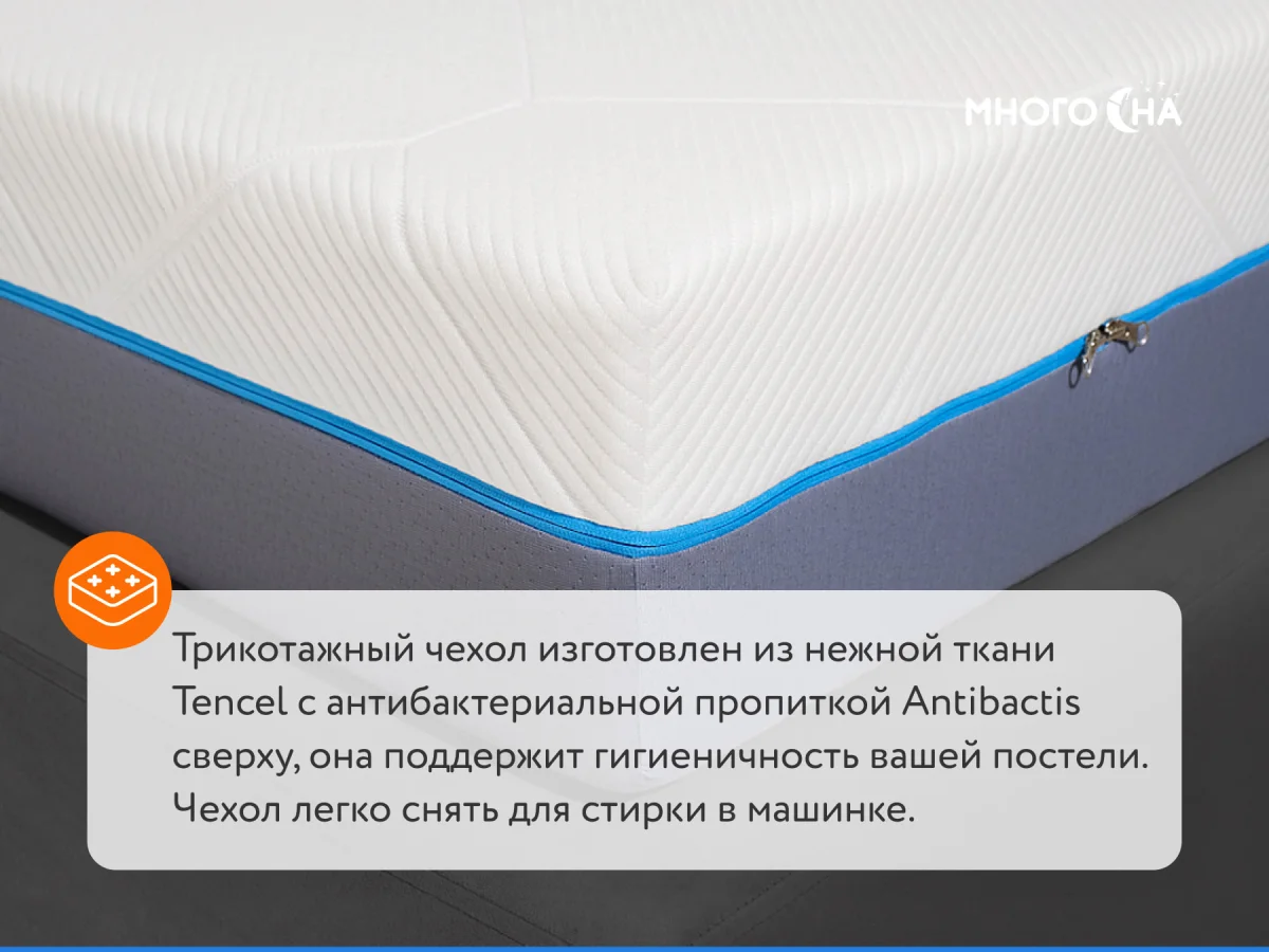 Чехол матраса Promtex из трикотажа Save Sleep, вид с угла